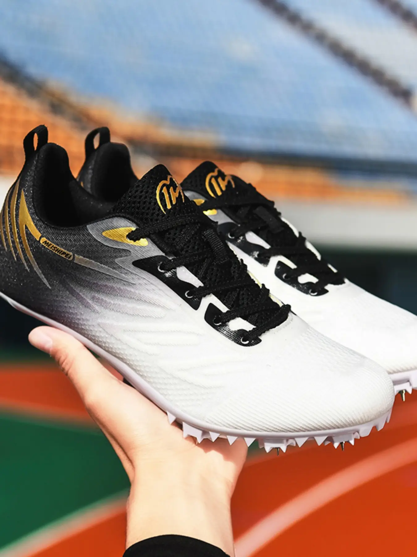 Neutral Adult Track Running Shoes, Unisex Athletic Sneakers, Professional Spike Shoes for Sprinting, Long Jump, Middle Distance Running