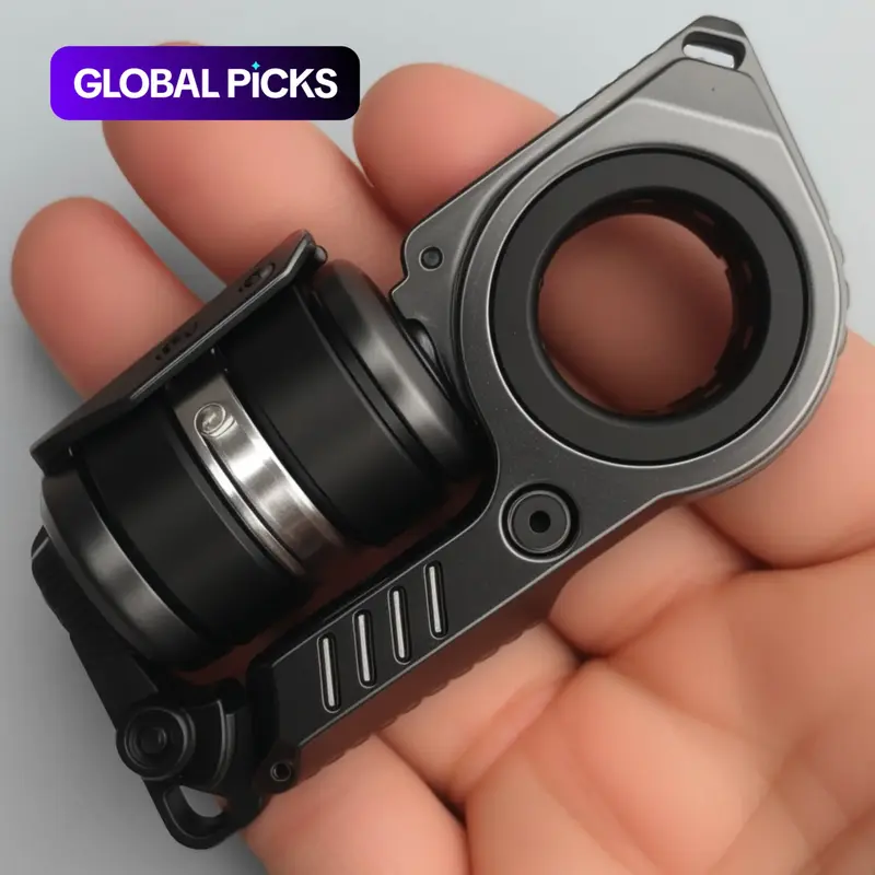 EDC Finger Spinner Toy - Metal Design Stress Relief Fidgeting Toy for Adults, Clear Sound, Magnetic Design, Stress Relief Gadgets #GLOBAL PICKS