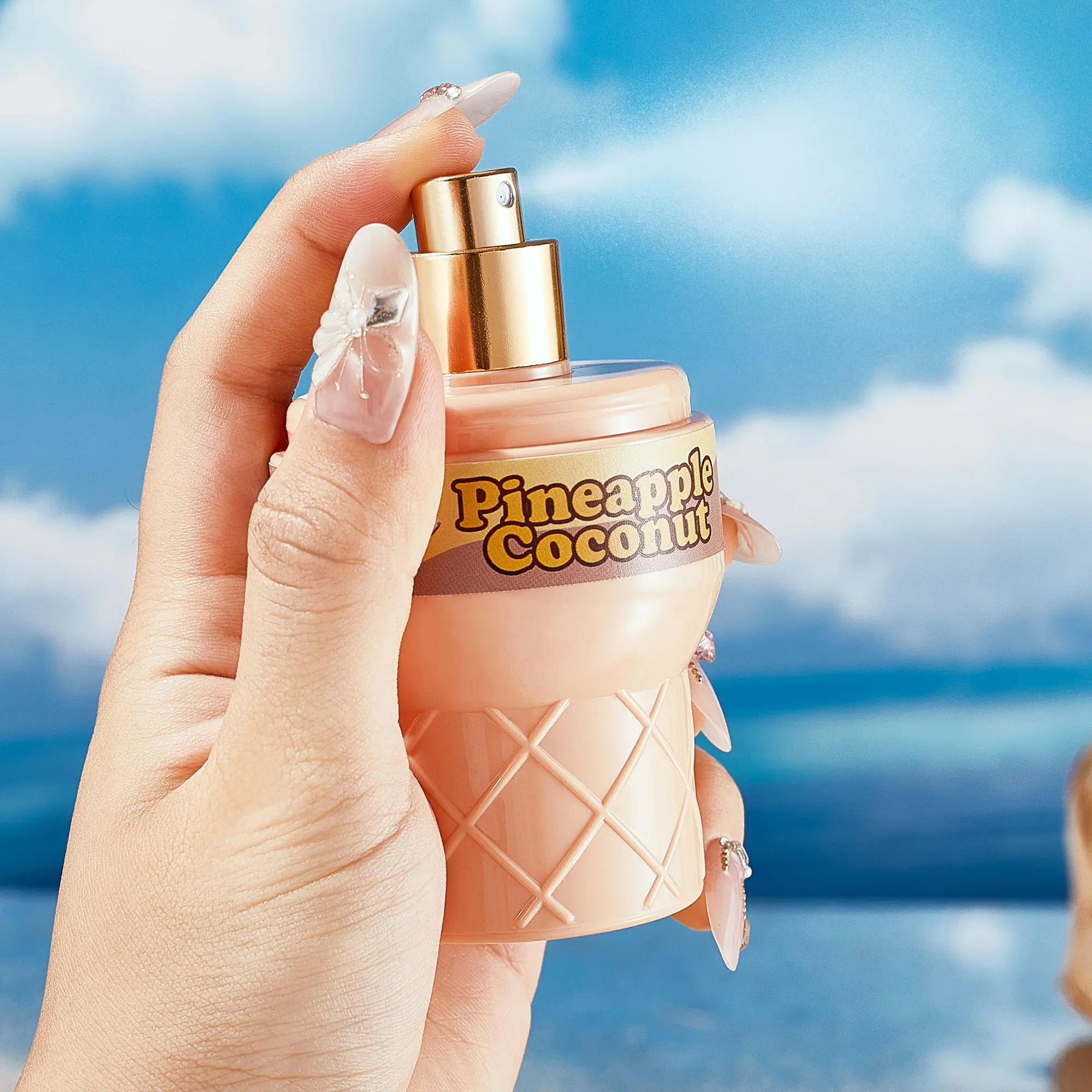 Four-scent Ice Cream Cone Perfume, Sweet Gourmet Fragrance, Portable Perfume Spray, Travel Friendly Fragrance, All-day Fresh Scent, Perfect Gift for Girls and Women.