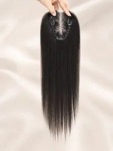 Human Hair Topper for Women, Lightweight Clip-In Hairpiece for Added Volume and Coverage, Breathable Comfortable Design for Effortless Everyday Styling