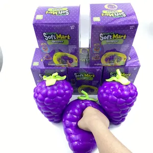 Giant Grape Stress Relief Toy, Ultra Soft Slow Rebound Squeeze Toy, Pressure Release Tool, Cute Realistic Cheese Block Texture Toy for Adults and Kids
