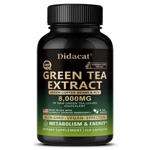 Didacat Green Tea Health Supplement,Supports digestive health,120 Capsules