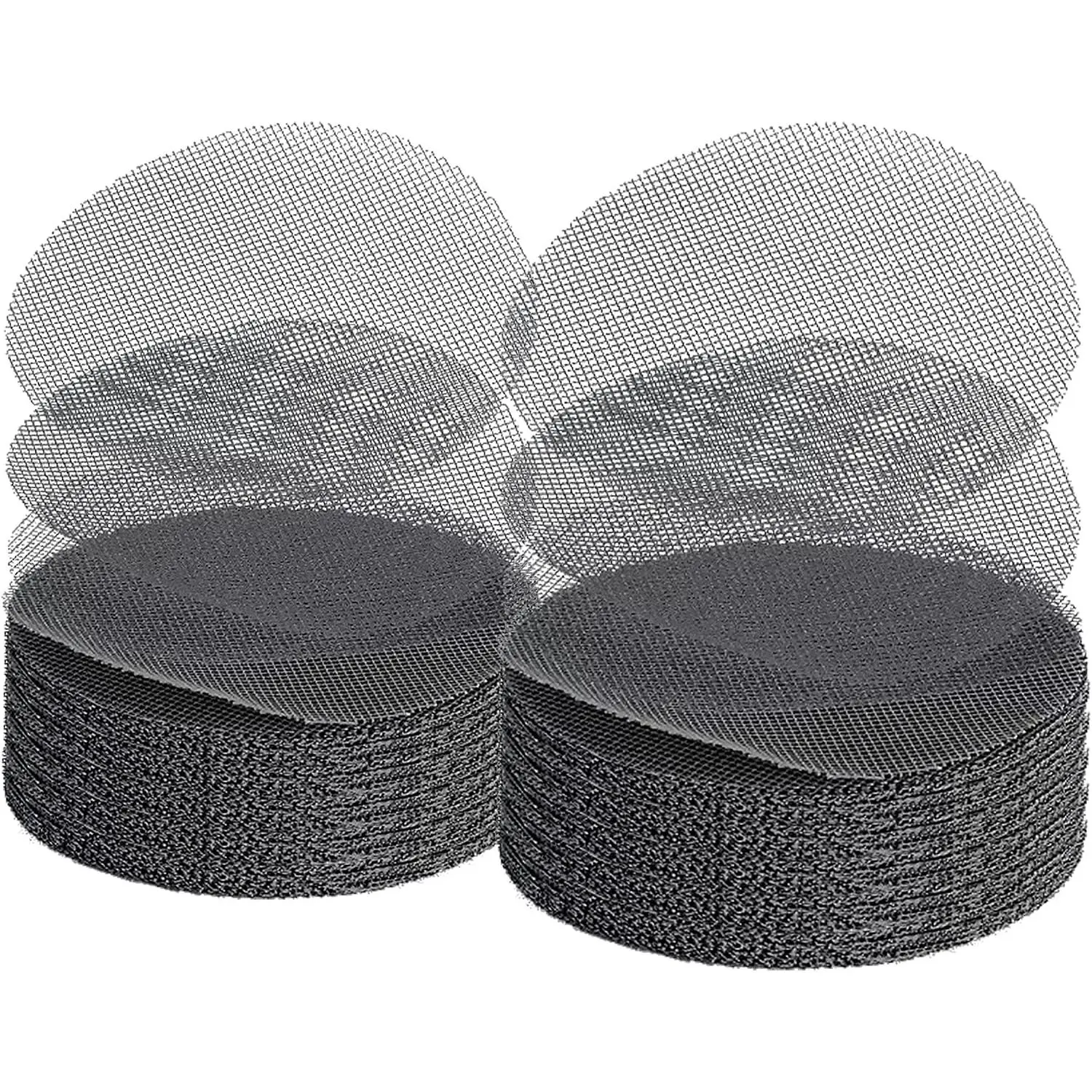 200-Count Polyamide Pot Hole Mesh Pads Bulk Pack, 2-Inch Round Flower Pot Drainage Covers Soil Guard, Durable Bonsai Bottom Grid Mat, Home Garden Plant Care Essentials