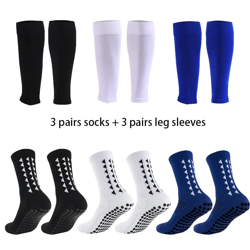 Unisex Adults' Pro Grip Sports Socks (6 Pairs, White Set) - Anti-Slip Grip, Ultra Breathable, Moisture Wicking, Cushioned Arch Support, Soft Stretchy Durable, All Seasons, Workout, Active, for Football, Hiking/Light Outdoor, Athlete Gift, Workout Socks, A