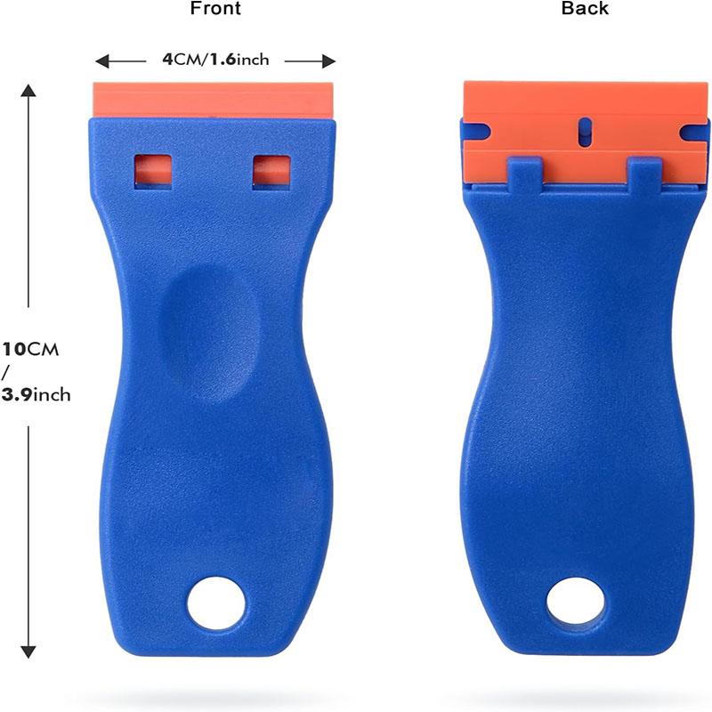 Plastic Blade Scraper Tool with Replacement Blades, Durable Cleaning Scraper, Tough Scraper for Stickers, Decals, Adhesive & Paint Removal, for Car Glass & Windows, Tool Accessories #GLOBAL PICKS