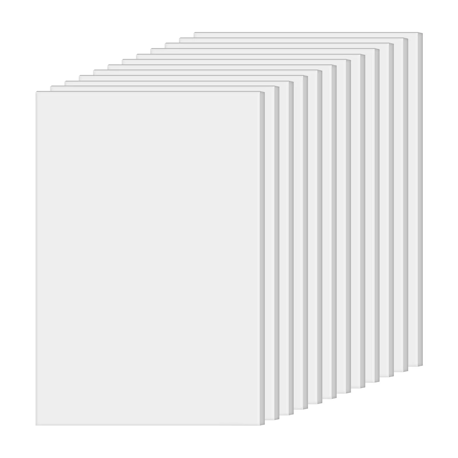 White Foam Core Sheets - Rectangular Extruded Polystyrene Foam with 60G Double-Coated Acid-Free Paper Construction, Supplies for Indoor Mounting, Home Improvement Building Needs