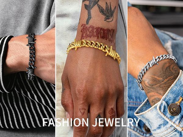 PROSTEEL Barded Wire Thorns Necklace  Heavy Stainless Steel Necklace  Unisex High Polished Gift