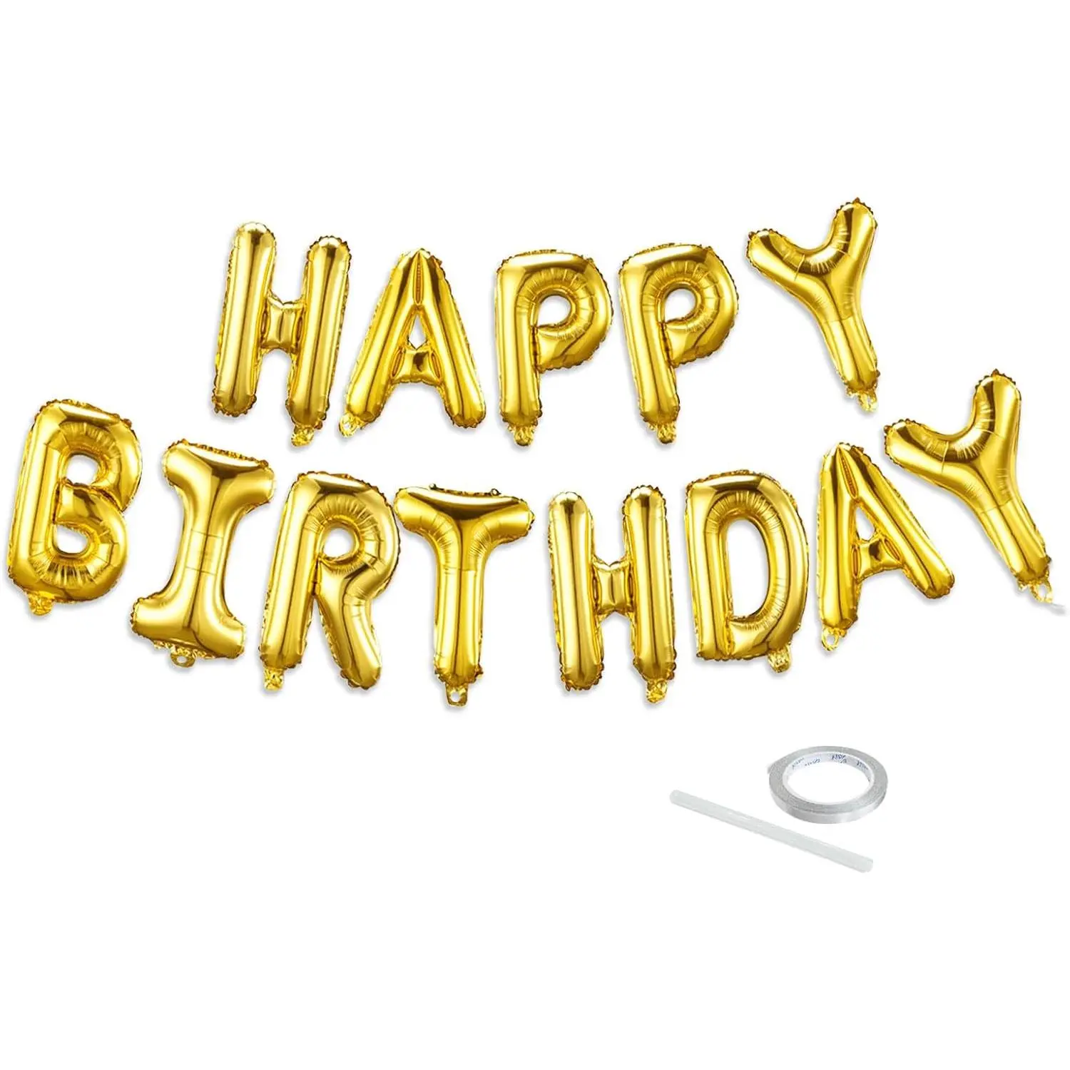 Happy Birthday Balloon Banner Set -16 Inch Foil Letters Balloons,  Birthday Decorations and Party Supplies, Suitable for Men and Women's Birthday Decorations,Party Backdrop