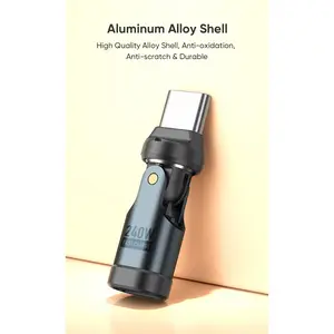 AUFU PD240W USB C to Type C OTG Adapter 540 Rotation 5A Fast Charge Cable Converter for iPhone 16 MacBook Samsung Xiaomi Laptop