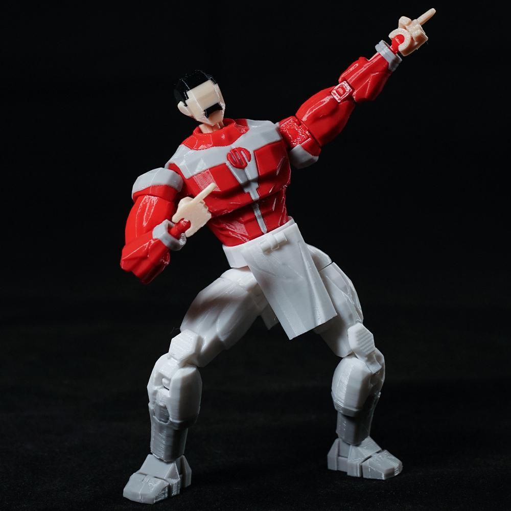 3D Printed Superheroes Invincible Conquest Anime Multi-Jointed Shapeshift Toys Action Figures Mannequin Model Ornaments Gifts