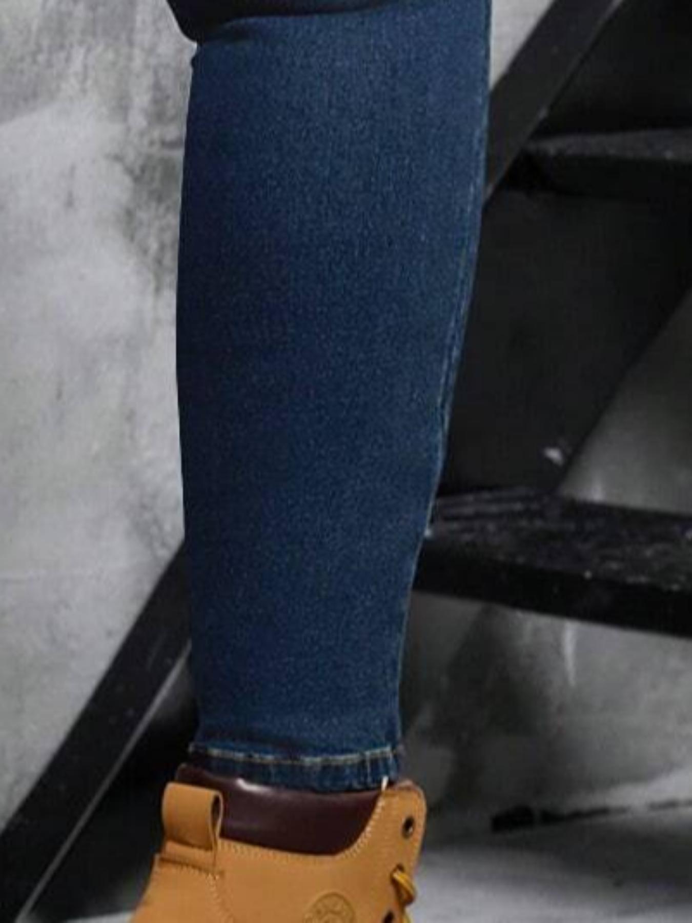 【Plus Size】Solid Button Design Fitted Skinny Jeans, Casual Comfy Retro Vintage Aesthetic Denim Pants for Daily Wear, Women's Bottoms for Summer, Womenswear Trouser