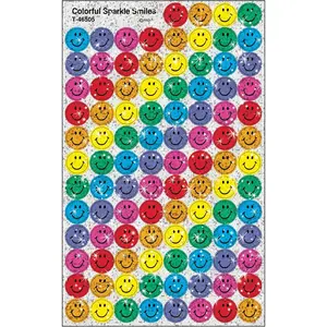 Colorful Smiles Sparkle superSpots Stickers, Classroom Incentives, 400 Count