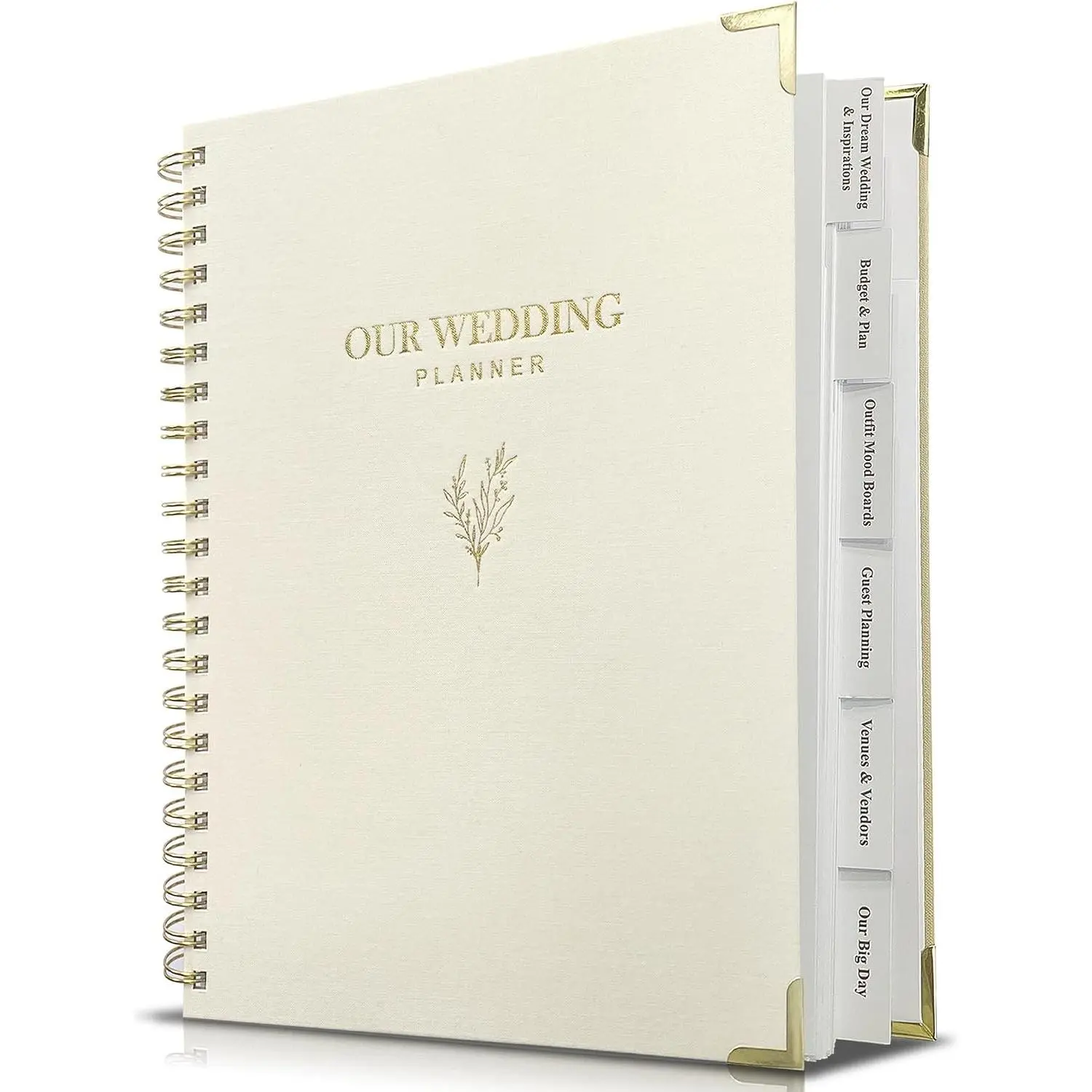 Wedding Planner Book and Organizer, Engagement Gifts for Couples, Bride to Be Gifts, Wedding Planning Binder with Checklists, Pockets & Calendars