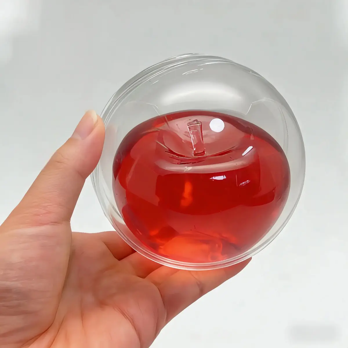 8cm Diameter Glossy Round Squishy Squeeze Ball - Non-Rebound BPA-Free Calming Stress Ball, Soft Sensory Fidget Toy, Durable Gift for Friends, Christmas Party Favor (230g)