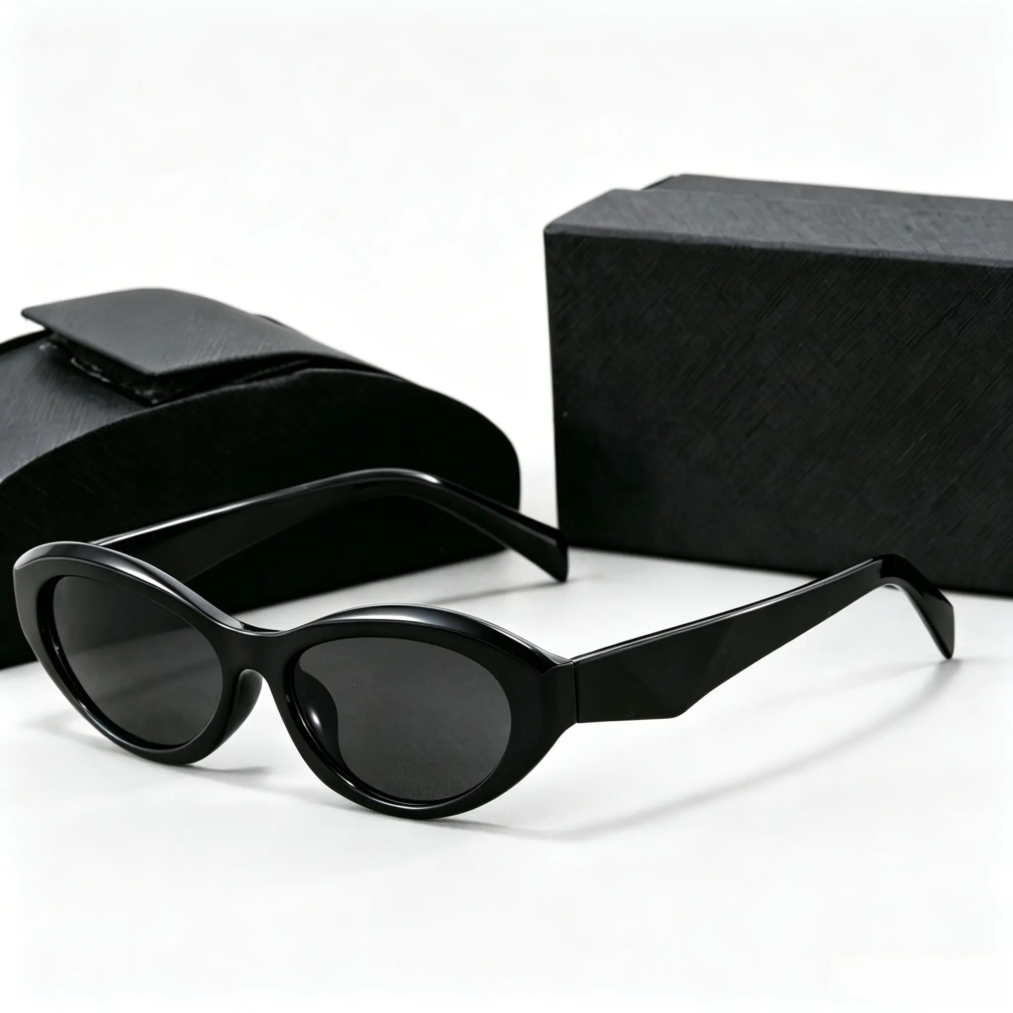 Women's Oval Cat Eye Sunglasses - Retro Y2K Style Polarized Fashion Eyewear