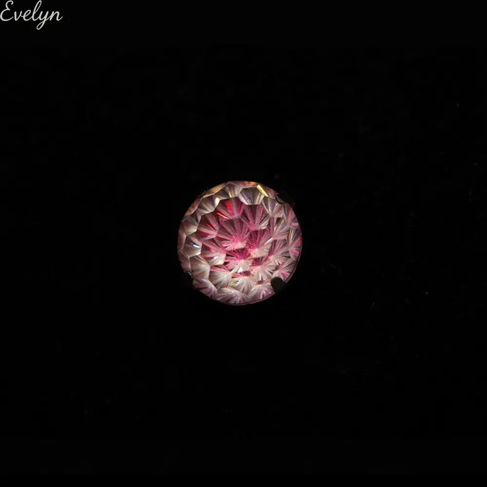 Pink Fireworks Cut Cartilage Studs, Super Sparkly Titanium Steel Flat Back Ear Piercing Jewelry, Sweet Cool Helix Conch Earring For Daily Stacking