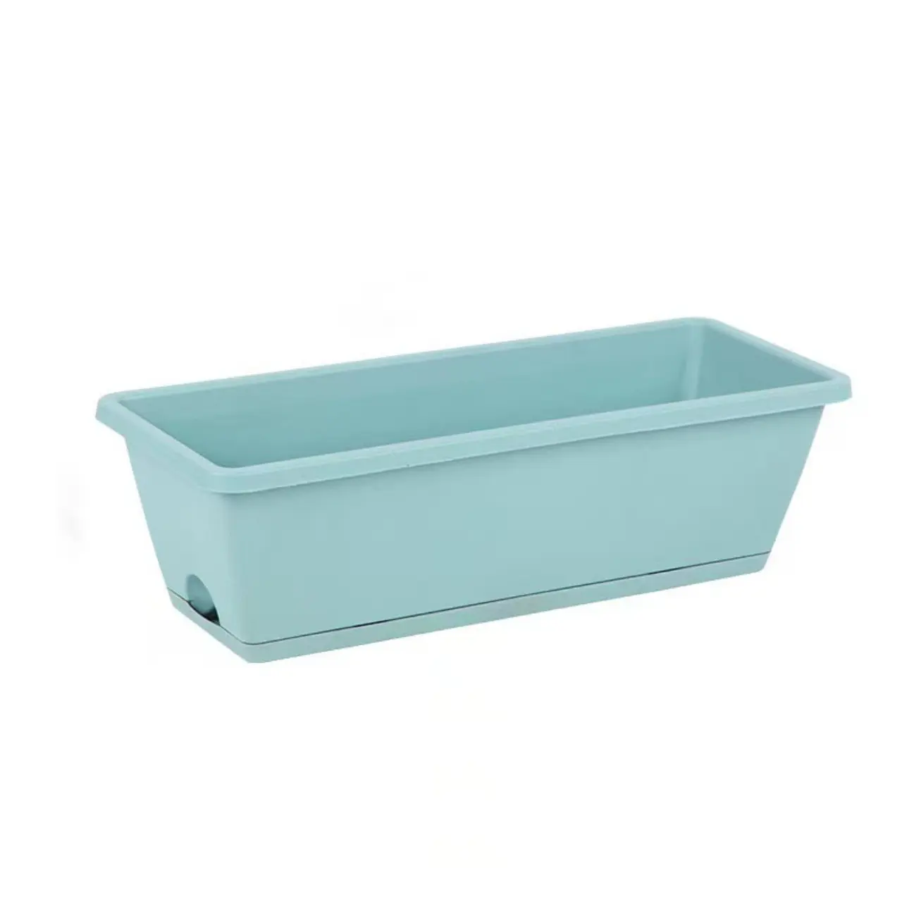 Rectangular Vegetable Planting Pots, Vegetable Planters, Blue Large Plastic Flower Pots, 50x15cm, Set of 6, Ideal for Gardening and Home Decor