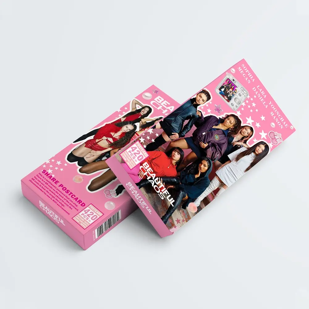 This is a 420pcs multimdia postcard than can sing with a QR code on the back of the postcard to hear the songs KATSEYE sings. Celebrity surround sound sharing postcards, stickers, and photo card combinations (30 postcards +30 lomo cards+360 stickers).
