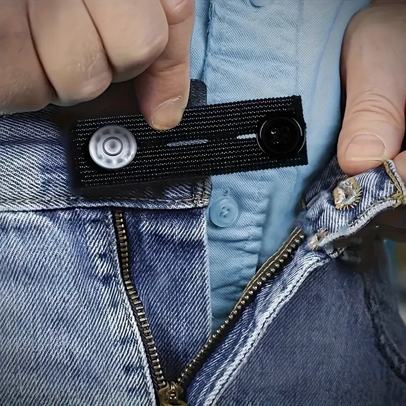 1pcs/2pcs Elastic Waist Extender Buckle for Pregnant Women, Plus-Size Men, Adjustable Pants Extender