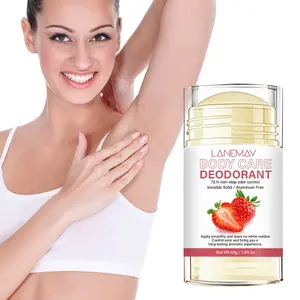 Strawberry Scented Full-Body Deodorant, Improves Dark Skin, Even Tone, Invisible, Smooth Application, Niacinamide Moisturizing, All Skin Types