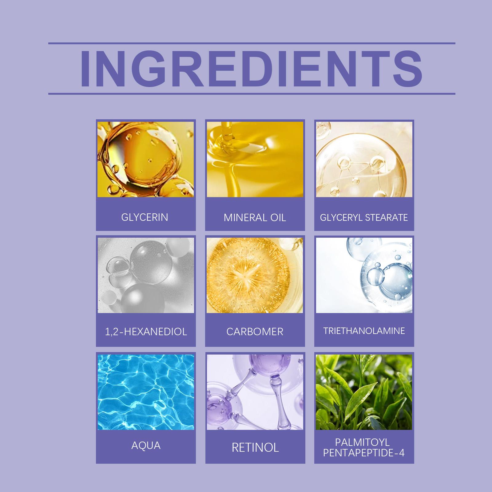 Hoygi Retinol Firming Cream - Gently Tightens Skin, Refines Pores, Nourishes & Moisturizes, Improves Skin Care, Smooths Fine Lines, 3.0g/1.02oz - Moisturizers with Triethanolamine & Palmitoyl Pentapeptide-4