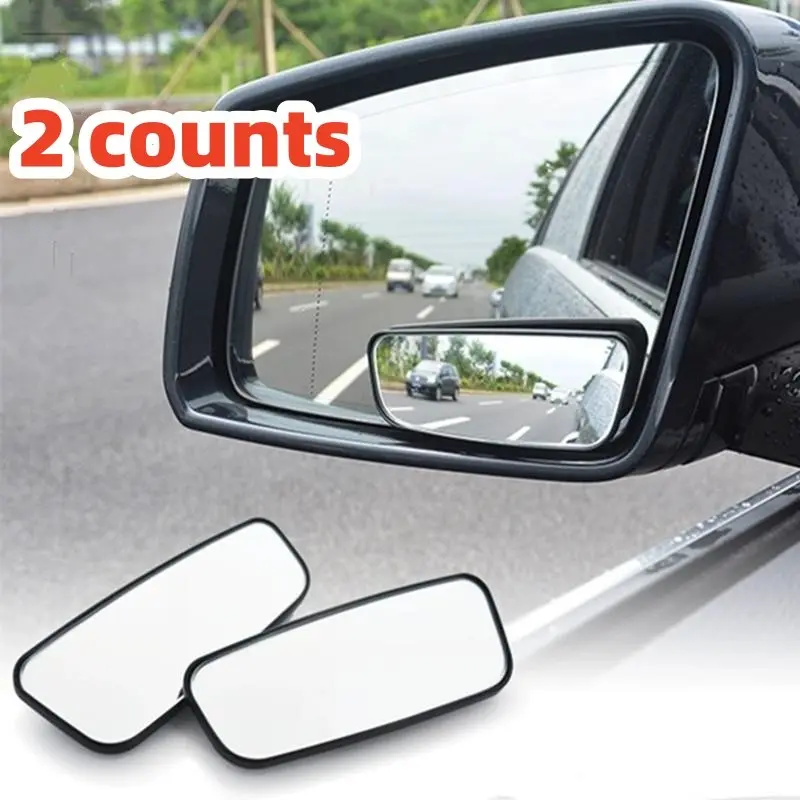 Universal Car Blind Spot Mirror Set, Adjustable High-Definition Wide-Angle Rearview Mirror, Adhesive Backup Mirror, Enhanced Visibility, Car Accessories