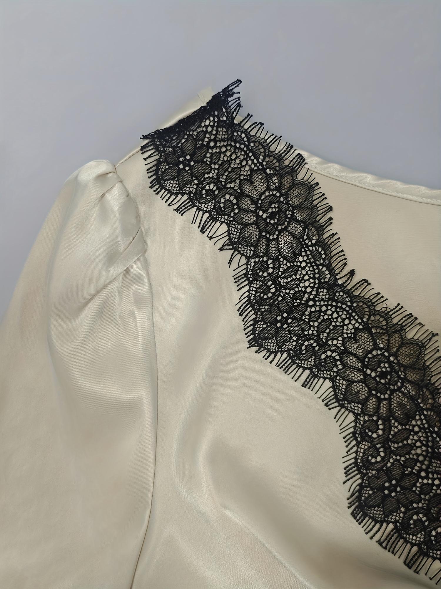 French Elegant Style Apricot V-Neck Lace Spliced Olive Green Fitted Pencil Skirt for Business Dinners, Parties, Dates, And Commuting, Showcasing a Graceful And Sophisticated Autumn Outfit