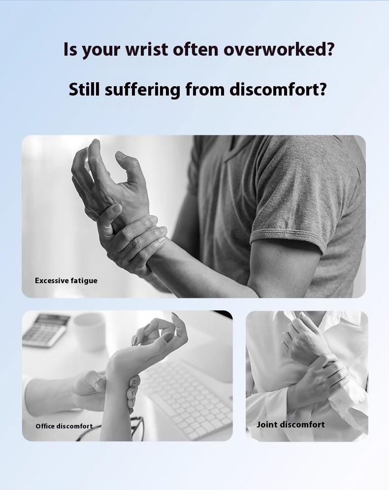 Electric Wrist Vibratory Massager with Heat Therapy for Hand Care Pain Relief, Lightweight 5 Massage Modes 9 Levels, Heated Cordless Rechargeable Hand Massage Wrap for Carpal Tunnel Arthritis Gamer, Portable Gift for Women Men Parents, Home Office Travel