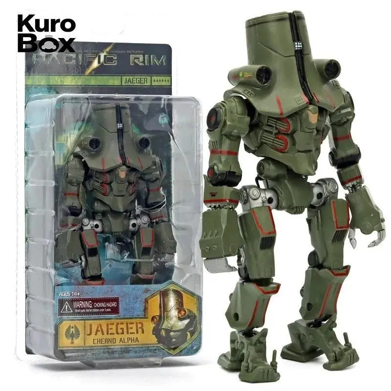 Pacific Rim Cherno Alpha Jaeger Mecha Articulated Plastic Body Collectible Toy, Model Desktop Decoration for Mecha Fans, Hobby Collectors Gifts