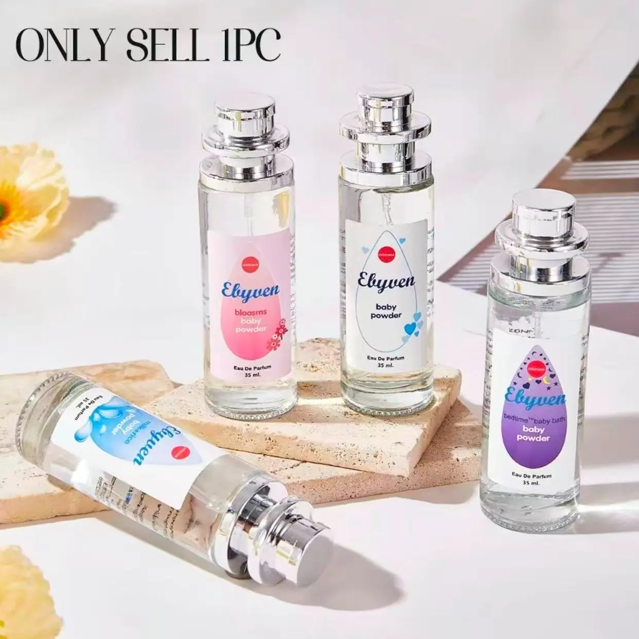 Hiyes Baby Perfume Spray 35 mL, Long-Lasting 72-Hour Fragrance, Fresh, Natural and Captivating Scents, For Daily Use and All Occasions, Perfect Gift