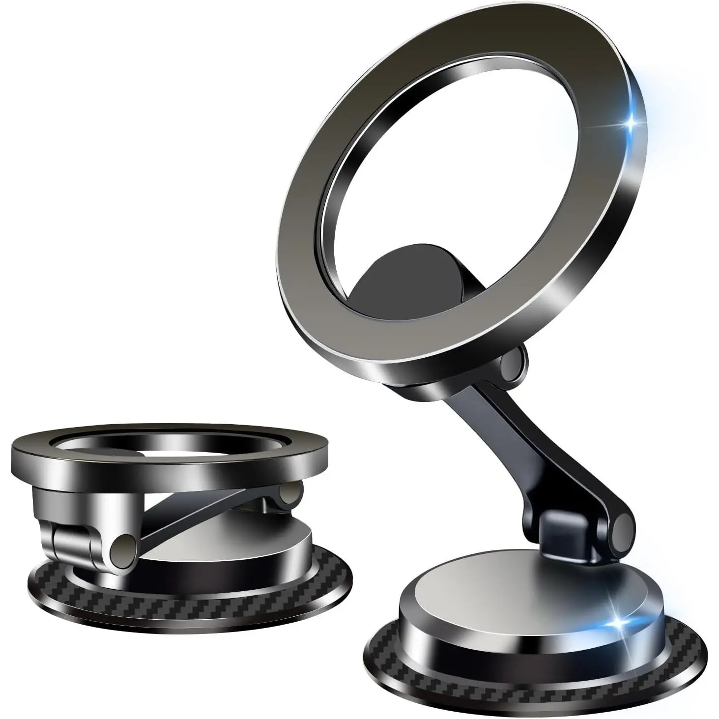 MagSafe Car Mount, Magnetic Phone Holder, 360° Adjustable Dashboard Car Mount for iPhone 17 Pro/Air/Max 16 15 14 13 12 (Black)Gift