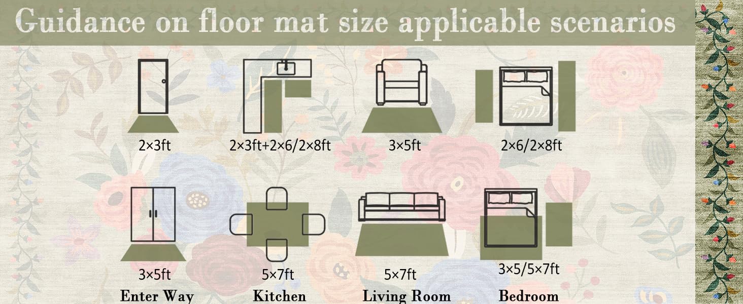 Pink Area Rug 4x6 Rug Washable Boho Rugs Non Slip Low Pile Floral Small Carpet for Bedroom, Bedside, Kids Room, Office, Dining Room(Light Pink, 4 x 6)