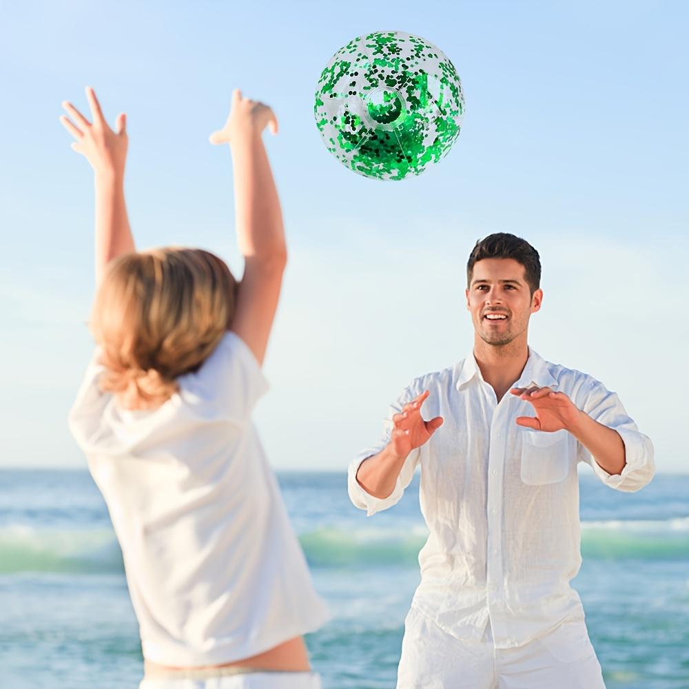 Inflatable beach balls, pool party water sports, swimming accessories.