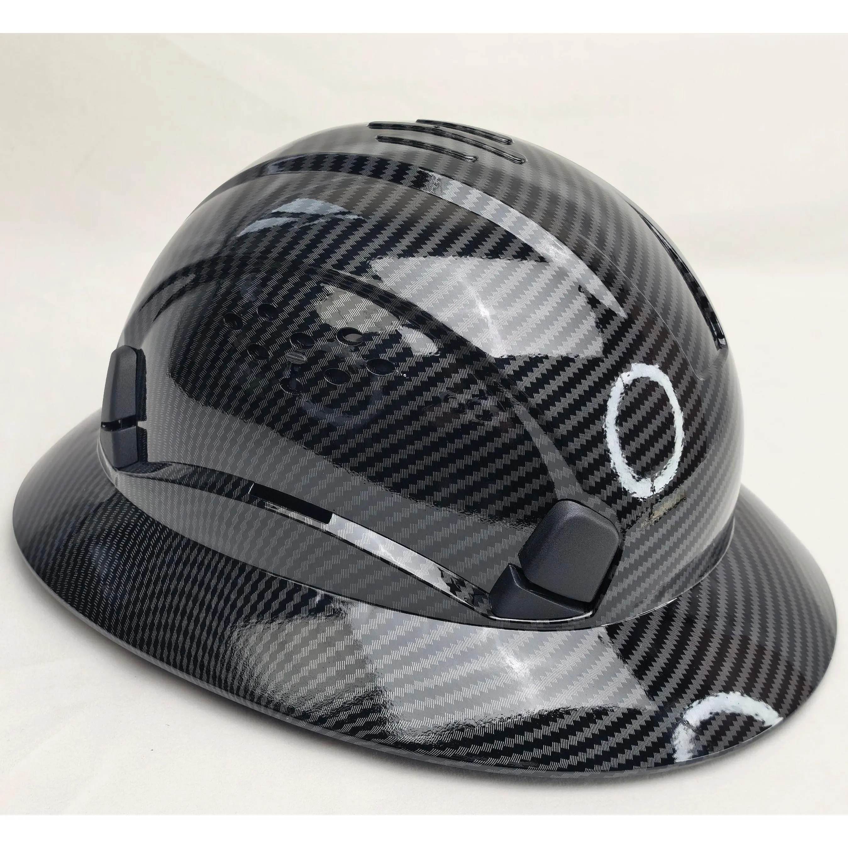 Full-Brim Hard Hat Safety Gear with Sturdy HDPE Shell, Vented 6-Point Cushion Liner for All-Day Comfort, Adjustable Construction Gear for Outdoor Job Sites