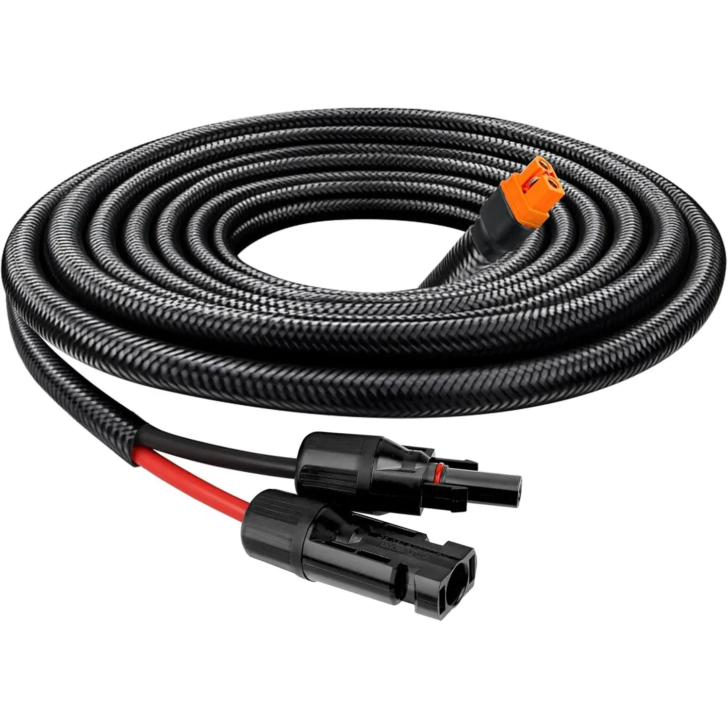 Solar to XT60i  10AWG with Flame Retardant Protective Sleeving - 5FT Solar Panel to XT60i Adapter Connector XT60i-F Extension  for Portable Power Station Solar Generator