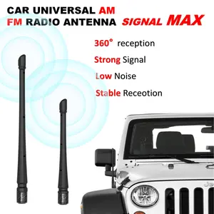 7.8/12.9inch Car Automotive Fm/am Antenna, Rubber Material, 360 Signal Reception, Compatible with Ford, Toyota, Honda, Nissan, Dodge, Chevrolet, Jeep, Gmc, Trucks, Motorcycles