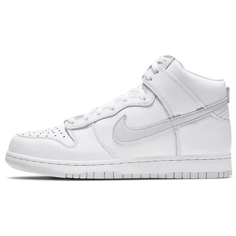 Nike Dunk SP Pure Platinum Casual High-Top Sneakers Unisex Grey and White Verifiable, with credentials and supporting global authentication