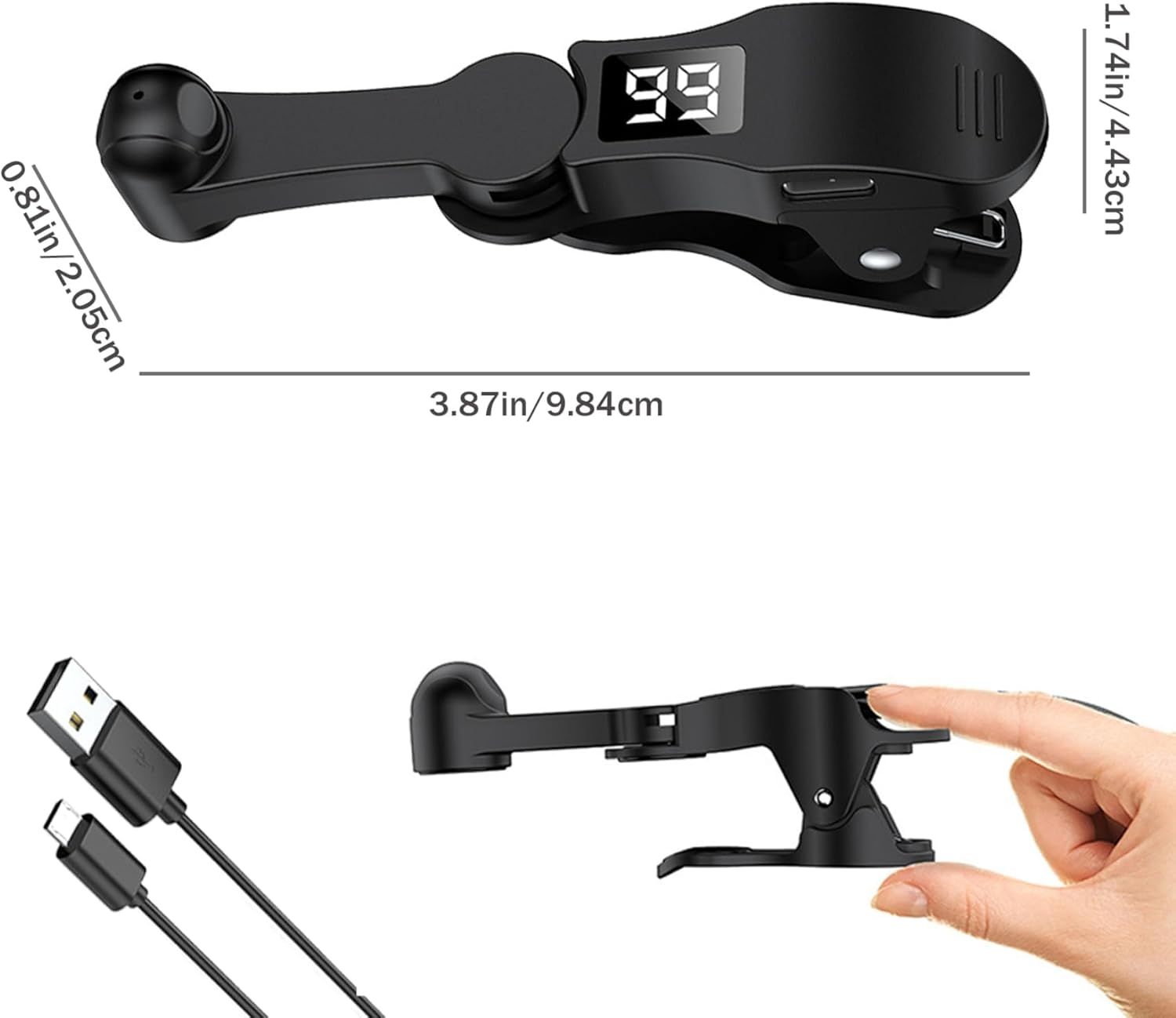 Auto Clicker for Phone, 180° Rotating USB Tapper for Gaming