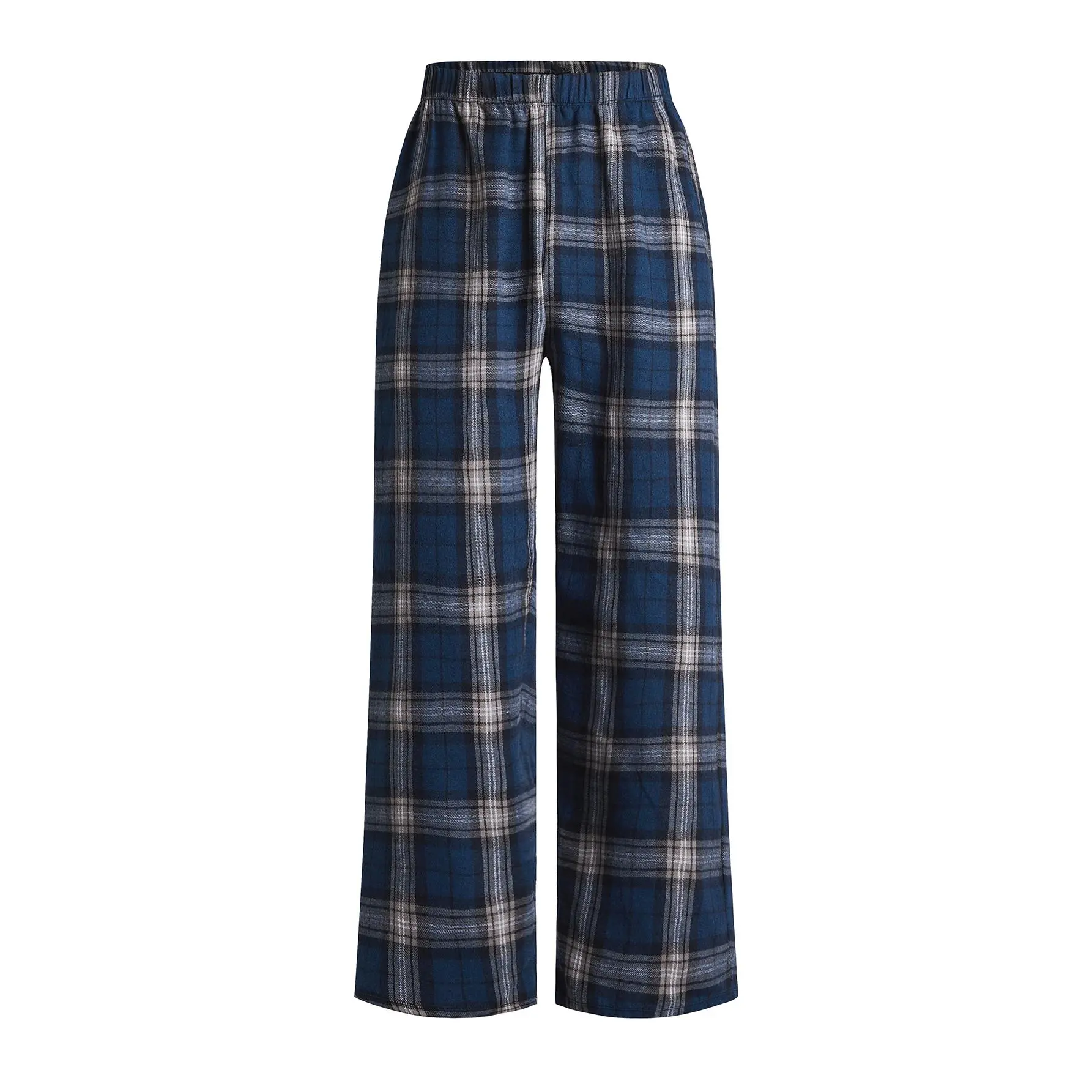 Men's Classic Breathable Baggy Plaid Gingham Loungewear Pajama Pants - Oversize, Stylish Nightwear for Casual Relaxation, Checked