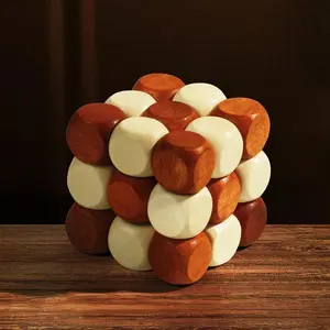 Wooden Snake Cube Twist Puzzle - LuBan Lock, Learning Brain Teasers for Kids with Memory Training and Observation Benefits, Educational Intellectual Stress Relief Toys, Ideal Gifts