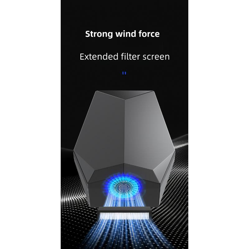 Fully automatic sensor hand dryer, commercial compact warm air hand dryer, American standard plug 110V, 1000W, suitable for home/business bathrooms/hotels/guesthouses/homestays