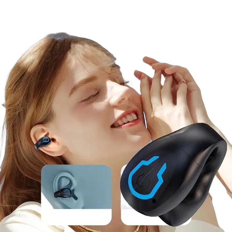 Wireless Earphone, Clip-on Design Earphone, Sports Wireless Single Ear Earbuds, Fitness Earbuds for Sports, Gaming, Calling, Music, Audio, Sports Earphones