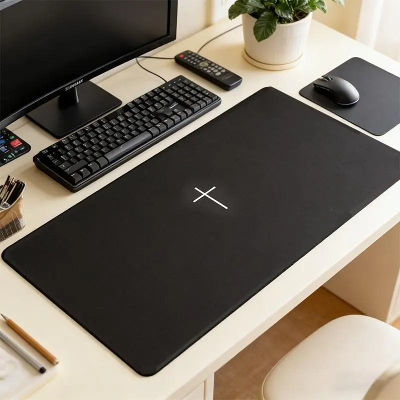 Cross Print Non-Slip Gaming Mouse Pad - Durable Computer Accessory for Gamers, Office and Laptop Use, Gaming Mousepad, Desk Accessory Mouse Pads For Desk Gaming Mat