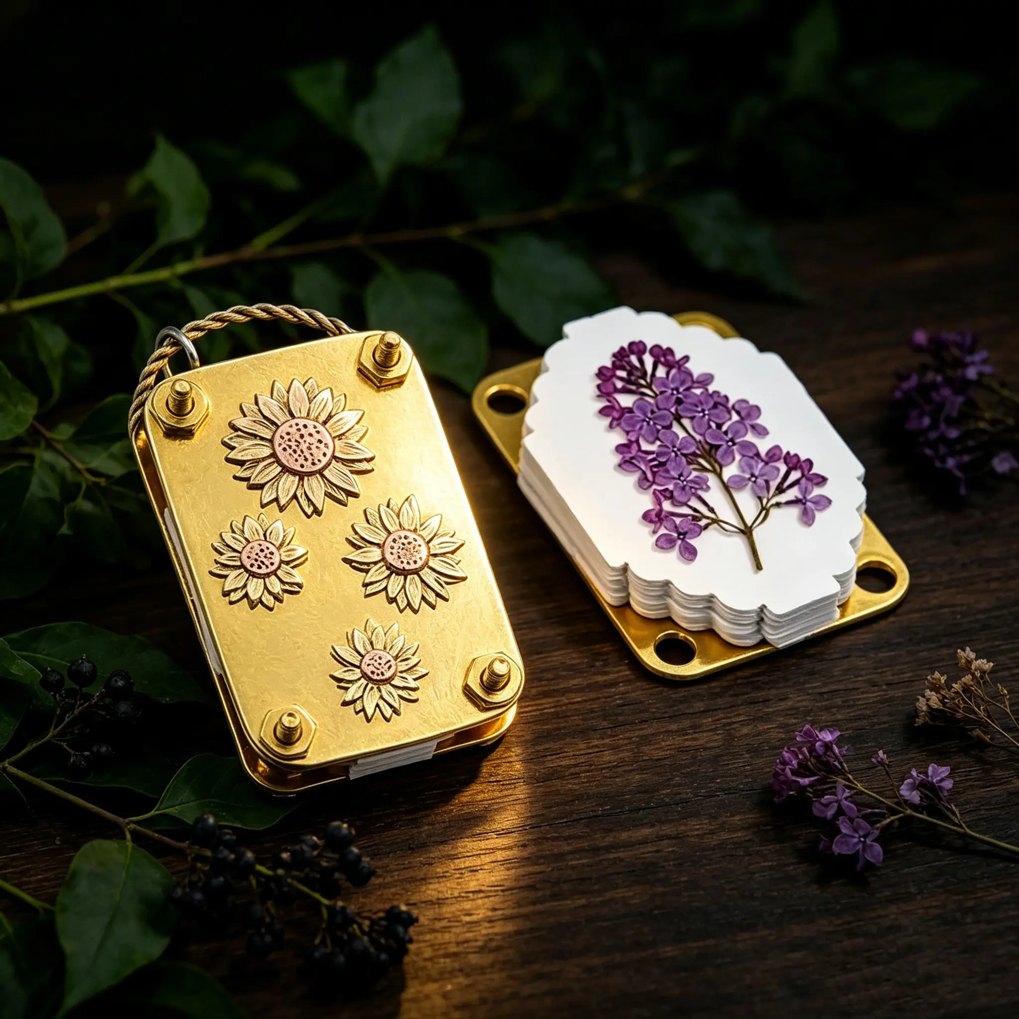 Creative Metal Micro Portable Flower Press, Handmade Plant Flower Miniature Press Machine, DIY Craft Tool for Floral Art Projects Nature