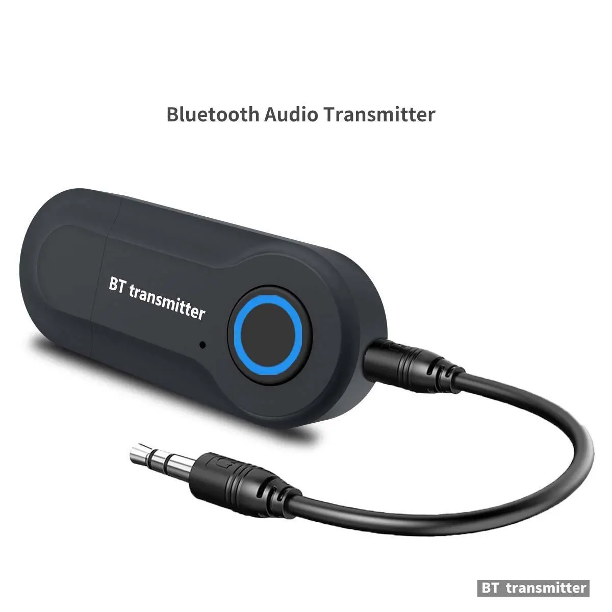 Bluetooth Transmitter 1-Pack - 6.6*2.7*0.9cm Portable Lightweight Bluetooth 5.0 USB Plug Device, 3.5mm Audio & RCA Connections, High-Quality Sound, Wide Compatibility for TV, Headphones, MP3 Players, Plug-In Audio Streaming Use