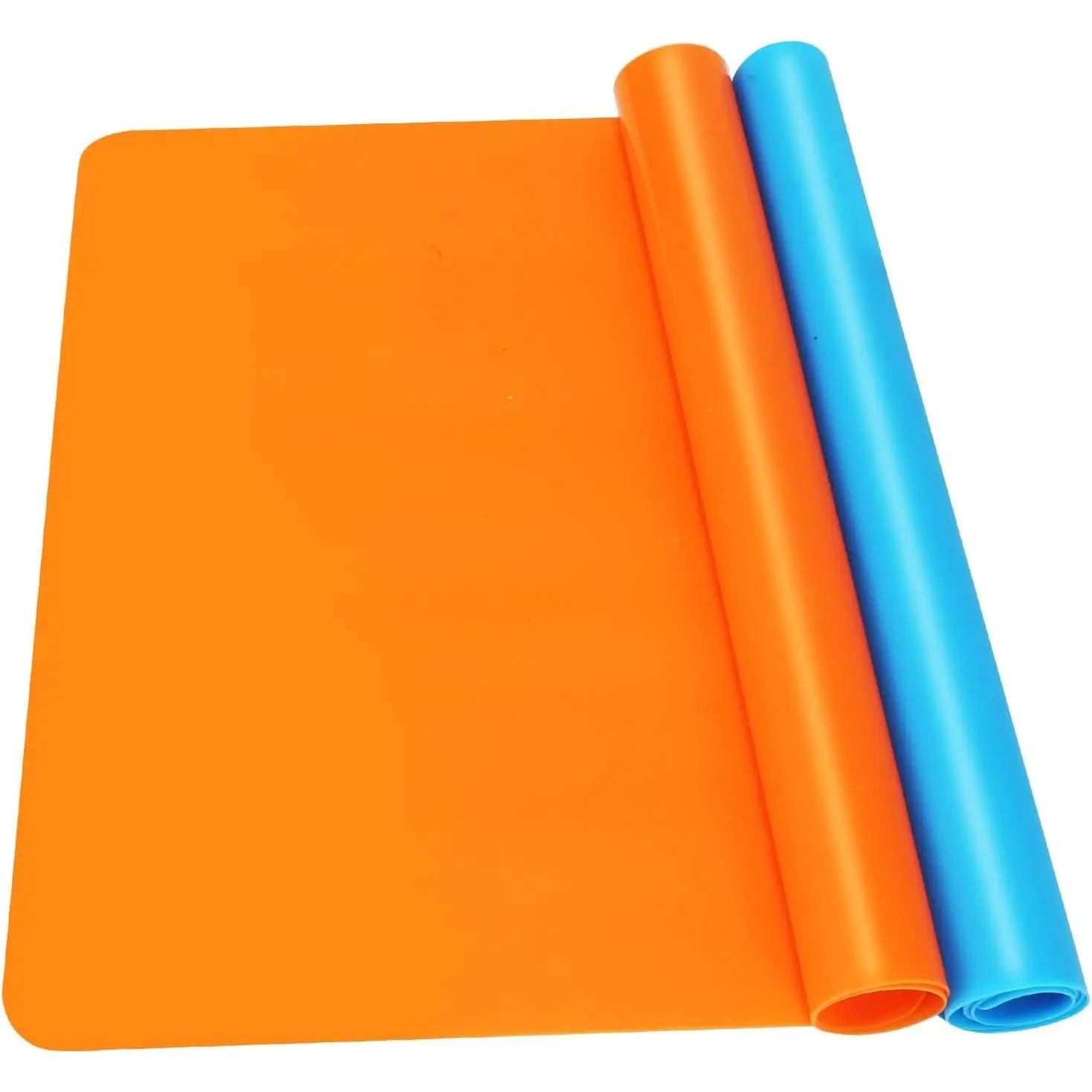 2Pack Silicone Mats, Premium Silicone Mat for Crafts, 15.7 "x11.8" Playdough Mat, Silicone Sheet for Crafts, Liquid, Resin Jewelry Casting Molds Mat, Nonstick & Nonslip Table Protector