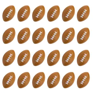 24 Counts Kids Toy Football Stress Ball, Mini Foam Squeeze Sports Ball Toys for Kids Fun Party Favors Anxiety Relieffidget toys