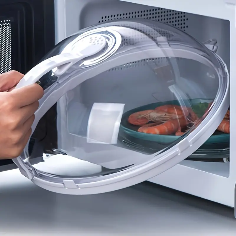 Microwave Food Cover, Heat-Resistant Splatter Guard, Oil-Proof Kitchen Tool, Reusable Food Protector, Essential Cooking Accessory, Cooking Gadgets