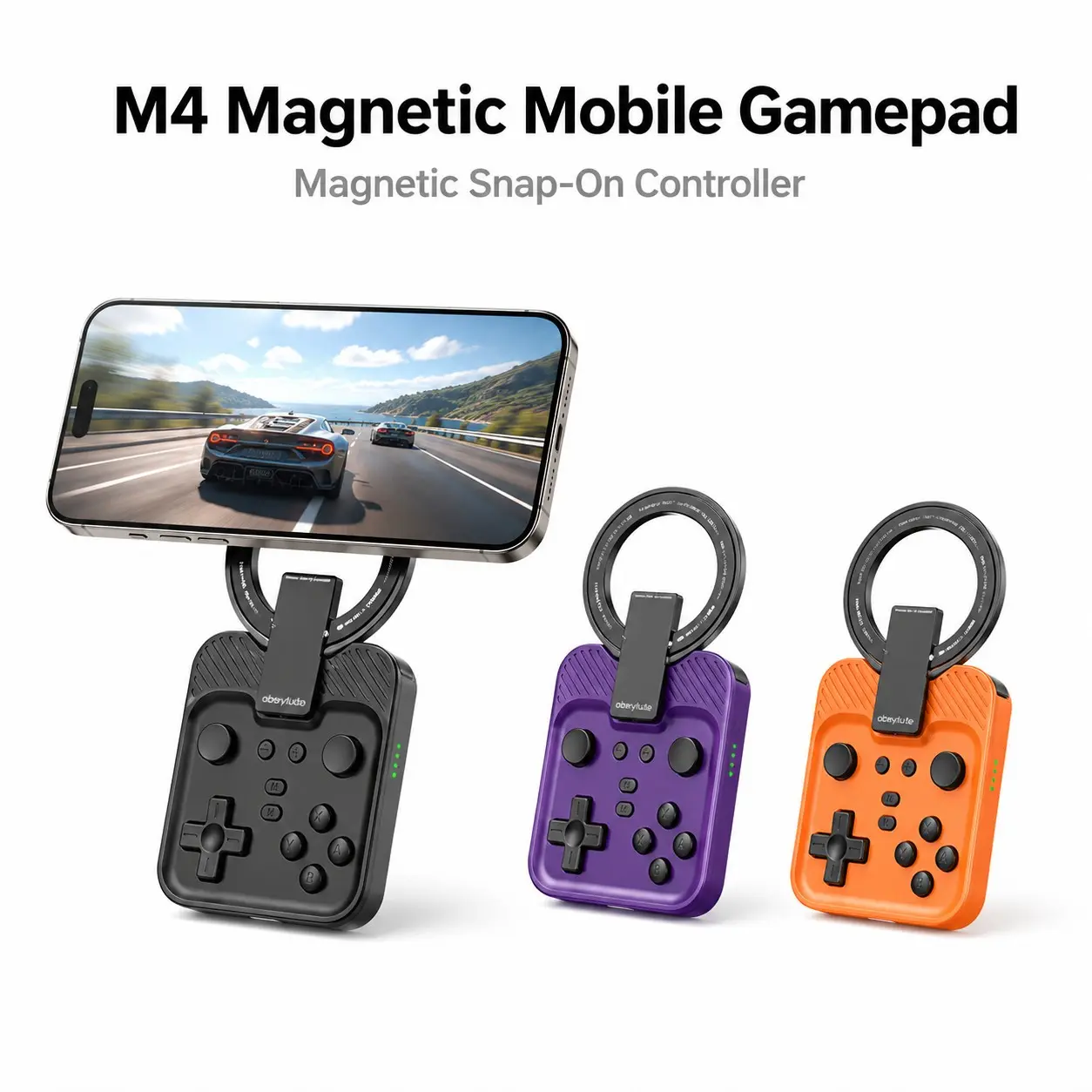 M4 Magnetic Wireless Bluetooth-compatible Game Controller, Long Battery Life, Compatible with Simulators and Mobile Games, Ideal for Travel and Leisure