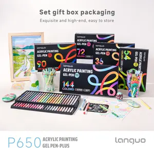 144 Color Planner Pen Gift Set, High-Value Press Button Neutral Pens, DIY Journal Drawing Pens, Large Capacity Markers, Art Supplies